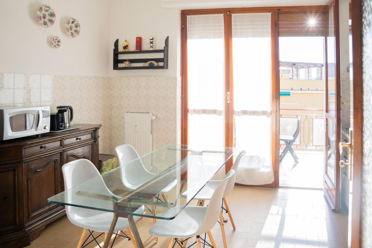 093 - Casa Panorama, Vista Mare E Vista Portofino, 500 Metri Centro Di Chiavari, Posto Auto Gratis Incluso Lägenhet Exteriör bild