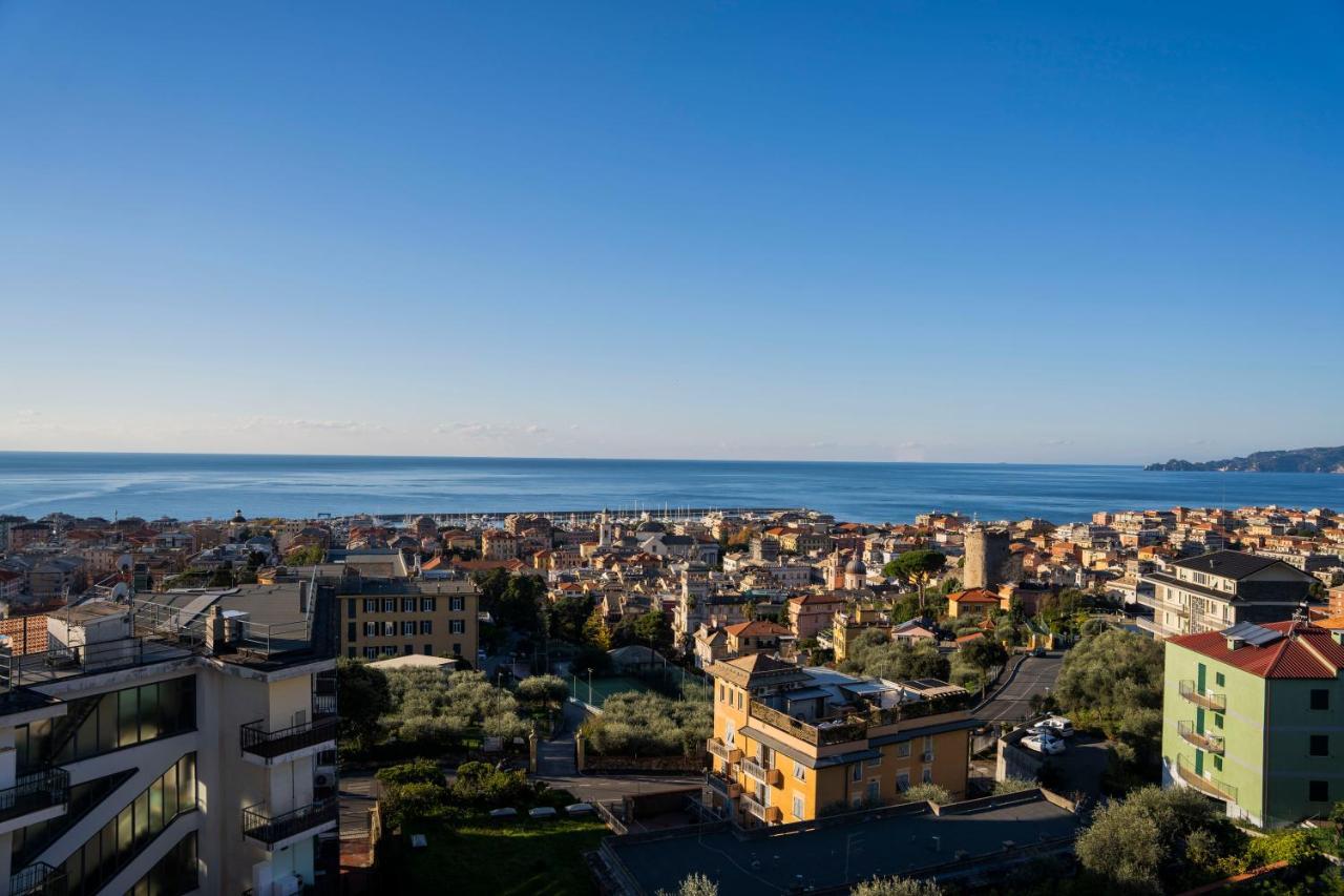 093 - Casa Panorama, Vista Mare E Vista Portofino, 500 Metri Centro Di Chiavari, Posto Auto Gratis Incluso Lägenhet Exteriör bild